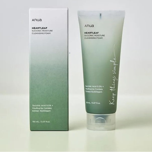 Anua - Heartleaf Succinic Moisture Cleansing Foam [150ml]