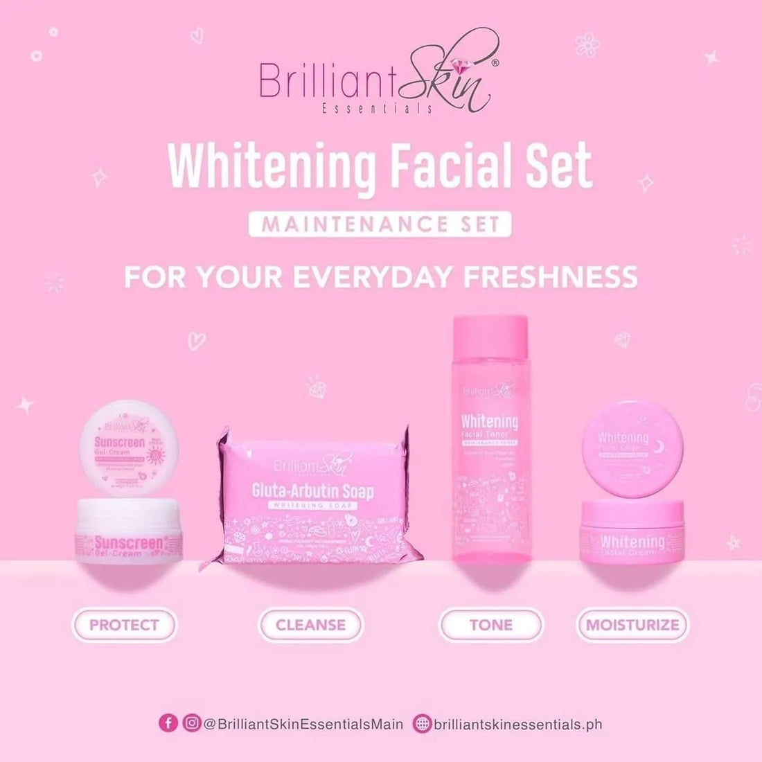 Brilliant Skin - Maintenance Whitening Set [4pieces]