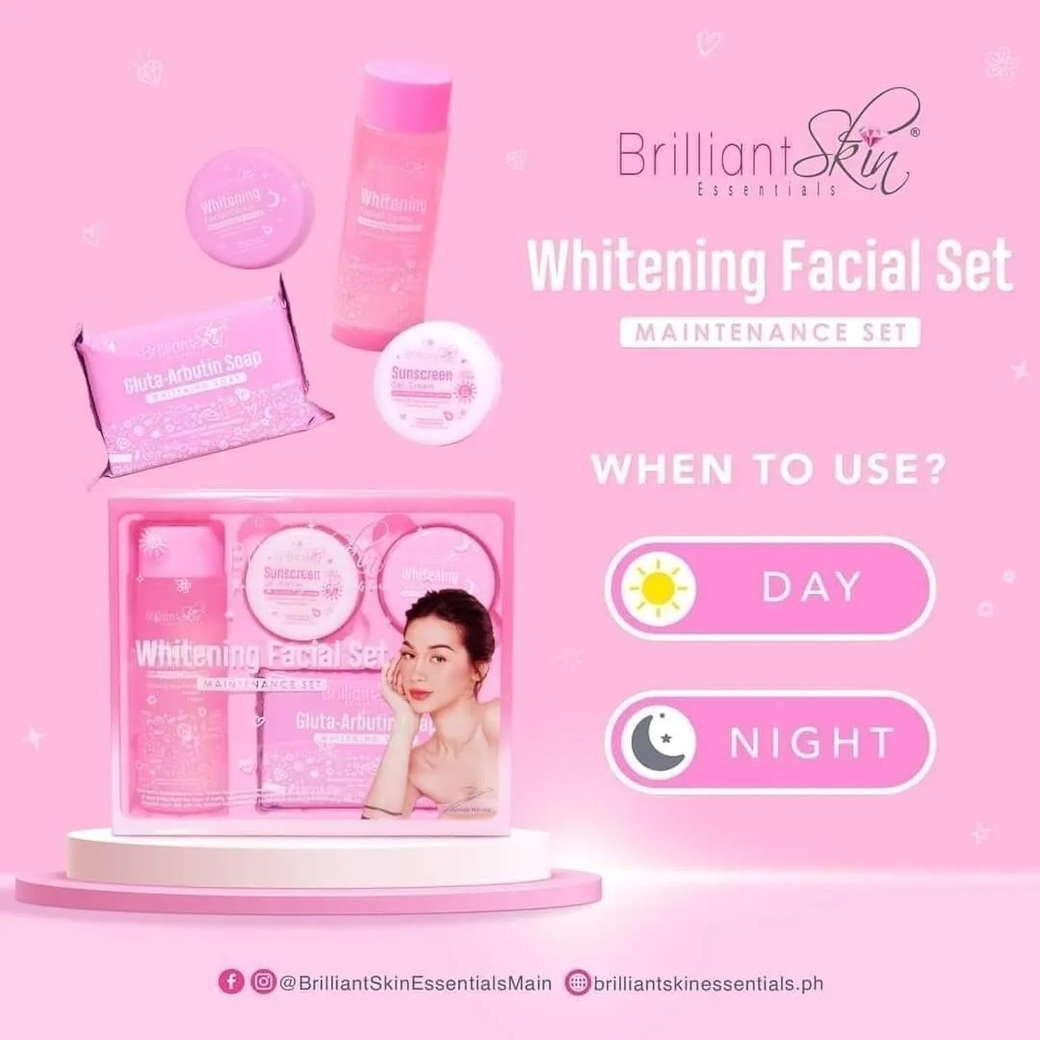 Brilliant Skin - Maintenance Whitening Set [4pieces]